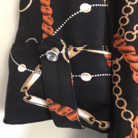 INC button down blouse size S  fits M - Picture 4 of 6